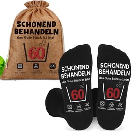 boluoboluomi 40th/50th/60th Birthday Gift for Men, Birthday Gift Set, Funny 40th/50th/60th Birthday Gift Bag with 40/50/60th Birthday Socks, Funny Gift 40/50/60th Birthday Man, 60 cm, L