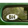 Oracal 2 Oval BH Beverly Hills Decal Stickers California, Vinyl,