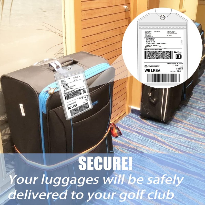 Extra Large Golf Luggage Tag 9" x 6 ", Shipping