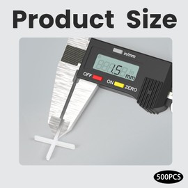 fKiZanthene Tile Spacers, 500 Pcs 2mm Plastic Spacers, for Tile Fixing Mat Road Mat Garden Slab Tile Leveling