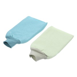 Outanaya Gentle Exfoliating Bath Gloves 3pcs Body Scrubbing Gloves Dead Skin Rem