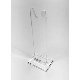 Single Clear Acrylic Sword Stand, Individual Units for displaying Angled or Straight Antique and Collectible Swords. Order Two (9 Inch)