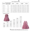 IBTOM CASTLE Girls 3/4 Sleeve Tulle Lace Flower Party Dress