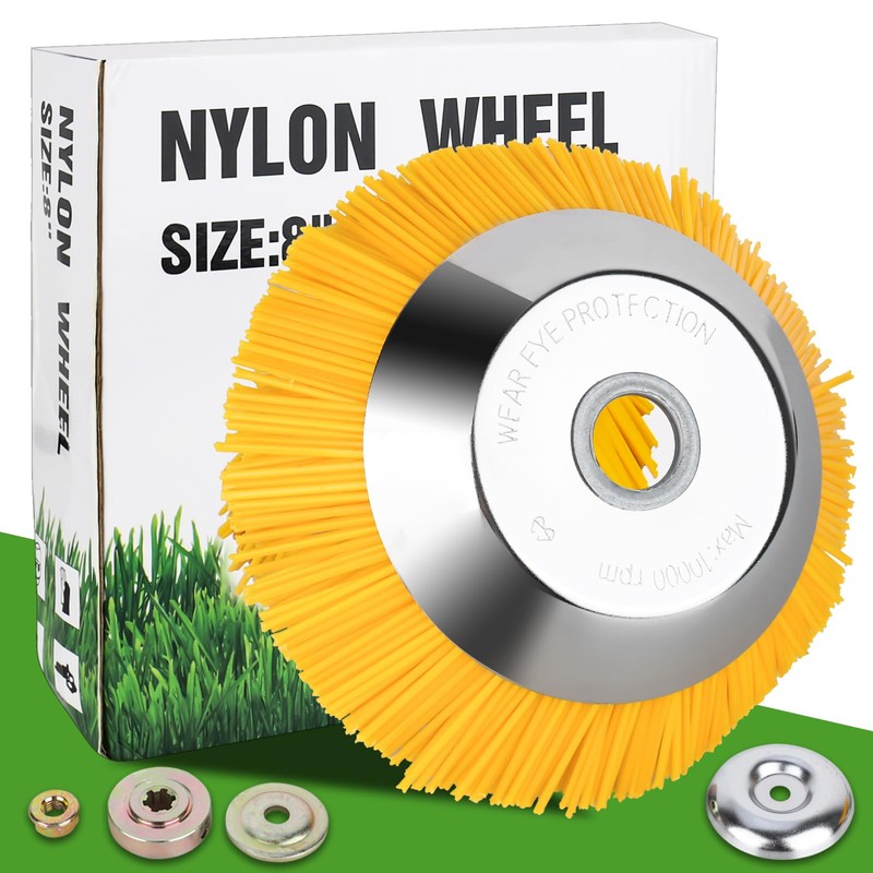 XTDMJ Weed Brush Nylon Brush, 200 mm x 25.4 mm