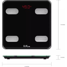 Fit2Live Digital Bathroom Weight Scale, Bluetoo