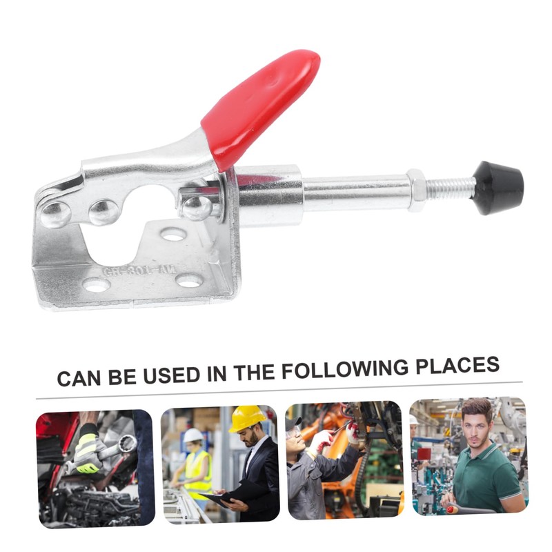 LALAFINA 4Pcs Toggle Clamp Durable Push Pull Clips for Quick