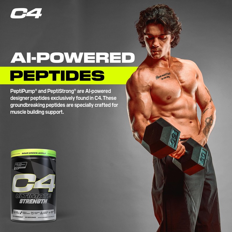 Cellucor C4 Ultimate Strength Pre Workout Powder - Tri-Stim Experience