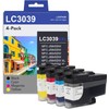 LC3039 Ultra High-Yield Black/Cyan/Magenta/Yellow Ink Cartridges(4Pack) - Lvan Compatible LC3039XXL