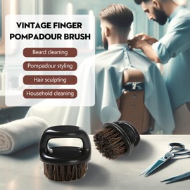 2-Pack Professional Knuckle Brush for Barbers - Essential Beard and Mustache Grooming Tool for Barbering and Styling - Suitable for All Hair Types.