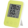 Yazawa Corporation DO05GR Digital Thermometer/Hygrometer, Green with Heatstroke and Flu