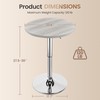 Yaheetech Round Bar Table, Adjustable Height and 360° Swivel Bar
