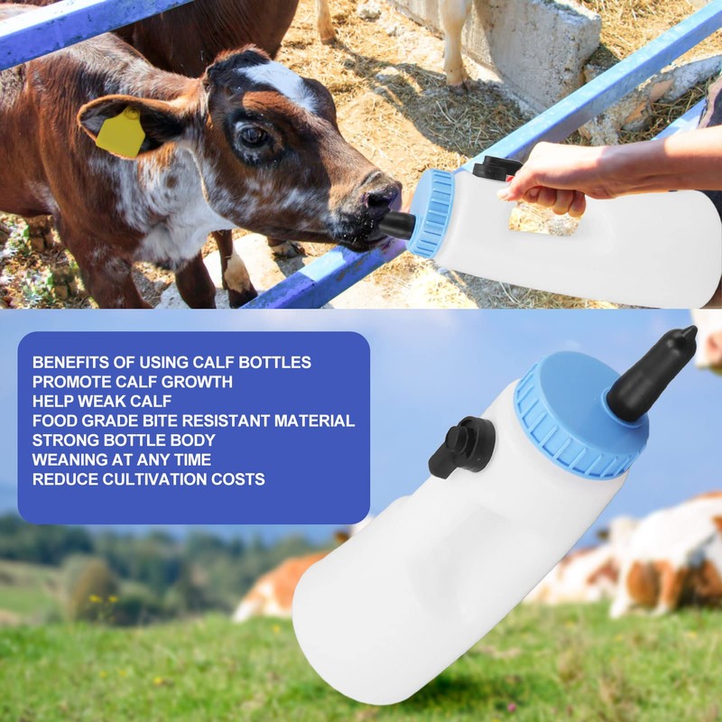 2.5L Calf Bottle, Vertical Calf Feeding Bottle Nipple Calf Nursing