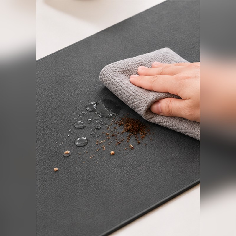 Absorbent Kitchen Drying Mat for Countertop Storage – Non-Slip Quick-Drying