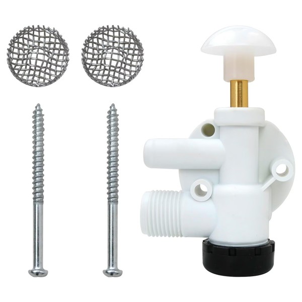 385314349 RV Toilet Water Valve Kit Replacement Compatible for Pedal
