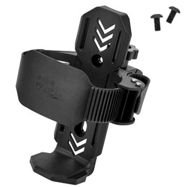 KEMIMOTO Bicycle Bottle Holder, Drink Holder with 1.5-4 cm Metal Clamp, Water Bottle Holder for Road Bikes, Mountain Bikes, Bicycles, Bicycle Bottle Holder, Black