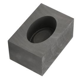 Graphite Mold High Temperature Resistance 3x4x6cm Ingot Shape Smelting Molds for Jewelry Making