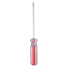 sourcing map Magnetic Square Screwdriver 75mm/3" Length SQ0 2mm Carbon Steel 4 Point Screw Driver with Non-Slip Handle for Appliances Repair Improvement, Red