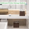 Bidtakay Wicker Storage Baskets with Liners 11x11 Storage Cube Bins