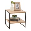 ClosetMaid 1310 Tier Square Wood Side Table with Storage Shelf,