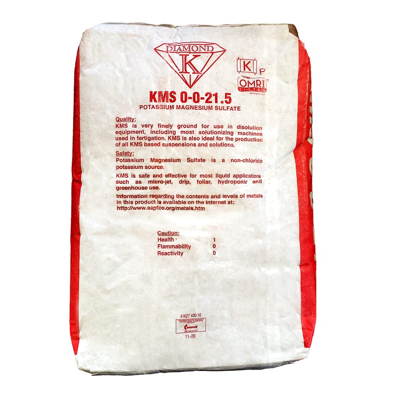 KMS Potassium Magnesium Sulfate 0-0-21.5 - Sul-Po-Mag - Organic Solution