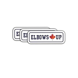 (3 Psc) Elbows Up Canadian Sticker - Canada is Not for Sale Sticker - Political Progressive - Anti New Tariffs - Support Canada - Not My President - Decal 3 Inch for Laptop Water Bottles