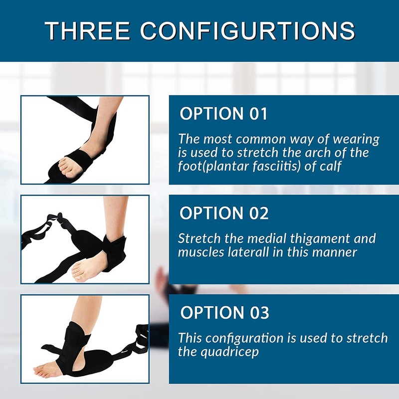 Yoga Stretching Strap，Exercise and Leg Lift Straps，Leg and Calf Stretcher