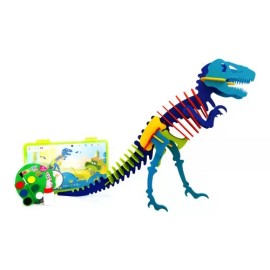 Monkits Education Dinosaurio T Rex Para Armar, Juguete Didáctico