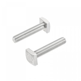 sourcing map Square Head Bolt, 2pcs M6x30mm Fully Thread 304 Stainless Steel Grade C Square Machine Screws