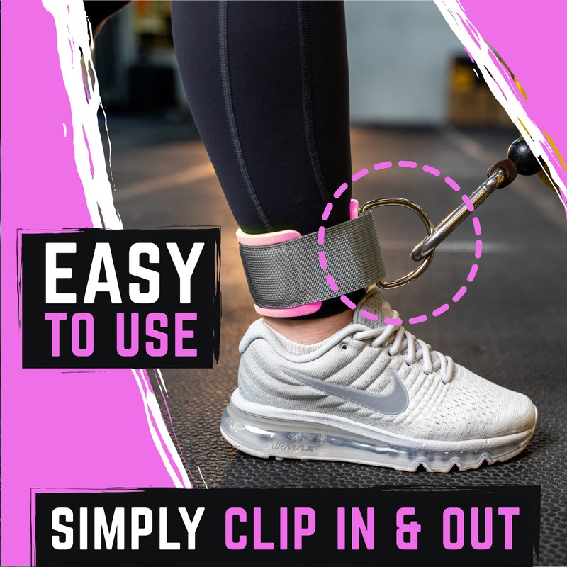 Gradient Fitness Ankle Straps (2 Pack) | Ankle Strap for