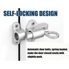 Litensh Self-Closing Latch, Spring Door Lock Latch，Resilient Bolt Latch, Spring