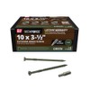 Grip-Rite GRDF312STGR1 DeckForce #10 x 3-1/2" Nano Coated Wood Screws,