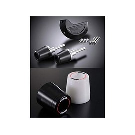 AGRAS Racing Slider 3-piece set Generator B with logo (frame type) Duracon: Black GSX1300R HAYABUSA [Hayabusa] (08-10) 342-391-002BX