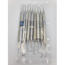 10 Pack of Premium Brand Quality, Refinished Professional Metal Dental Picks, Assorted