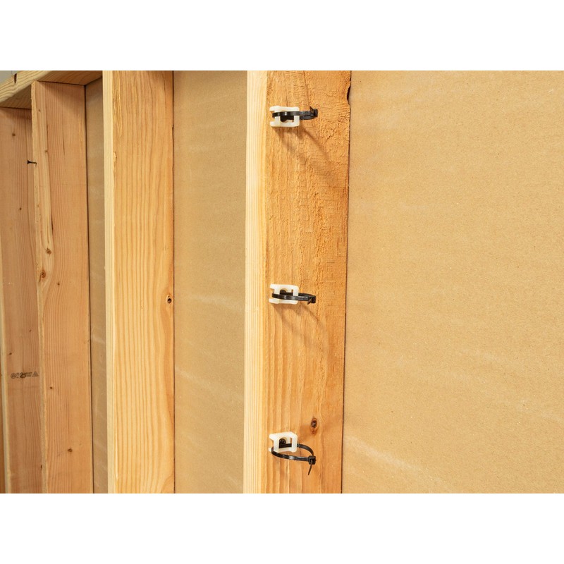 6.3 mm Natural Saddle Tie Mount - 100 Pack