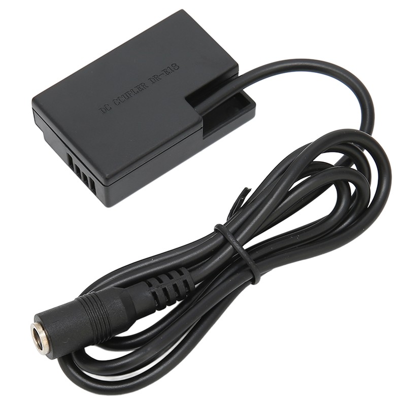 DRE18 DC Coupler Dummy Battery with Power Adapter for EOS