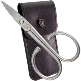 3 Swords Germany - Stainless Steel INOX Curved Nail Scissors - Strong Scissors for Strong People with case by 3 Swords Germany