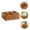 LABRIMP Woven Storage Basket Cosmetic Organiser Drawer Dividers Organizer Decorative