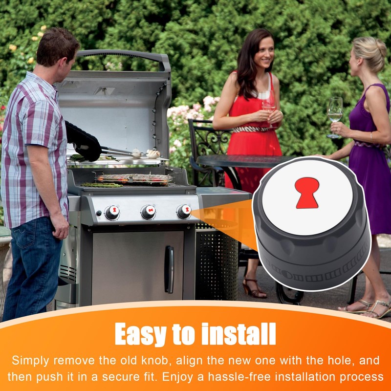 MIYOLO 91538 Grill Knobs for Weber Summit 400/600 Series Gas