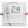 Recessed LED Ceiling Panel Light Square 18w Cool White 6500k