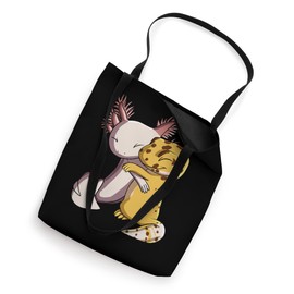 Cute Kawaii Leopard Gecko Hugging Axolotl Tote Bag