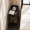 ZEXVIDA Narrow Side Table, End Table,Sofa Side Table, End Table