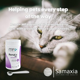 Renal+ MP Advanced for Dogs & Cats - Daily Kidney Support with B-Vitamins, Potassium & Omega-3 – Helps Maintain Renal Function & Vitality – Sprinkle Capsules