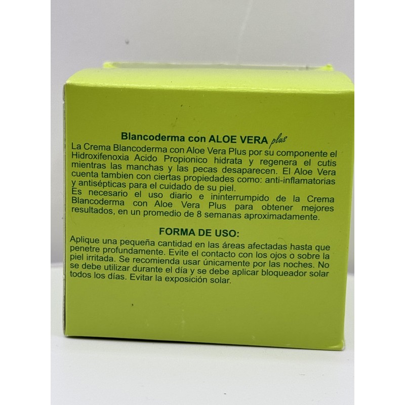 Skin Care Blancoderma Cream with Aloe Vera