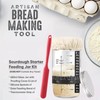 Jeensley Boxed Sourdough Starter Feeding Jar Kit with Oval Proofing