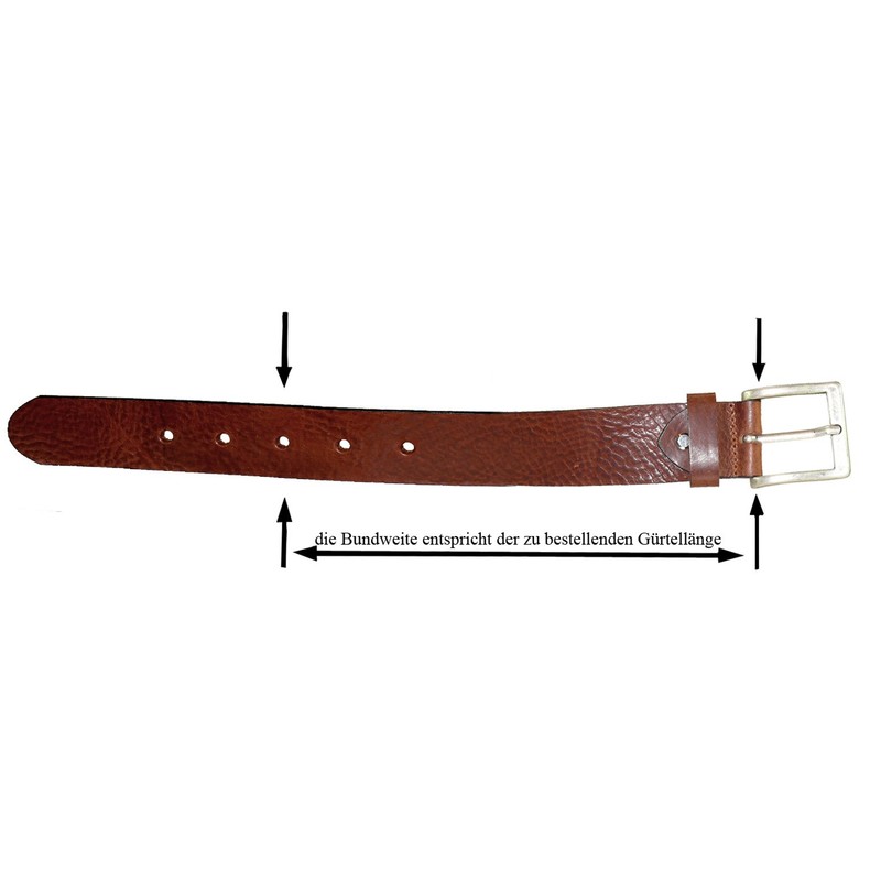 HC Women's Men's Premium Buffalo Leather Belt with Press Stud,