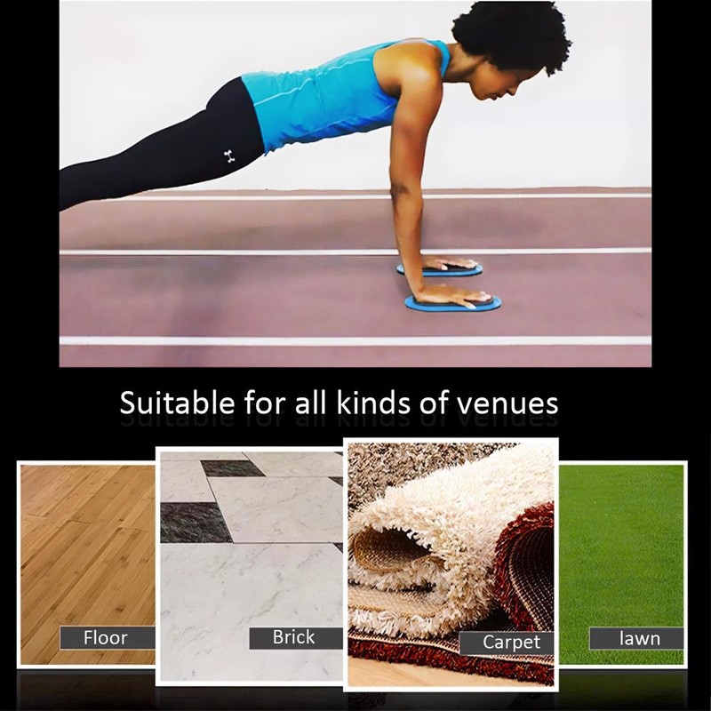 Techson Dual Sided Exercise Sliders (2-Pack) - Versatile Gliding Discs