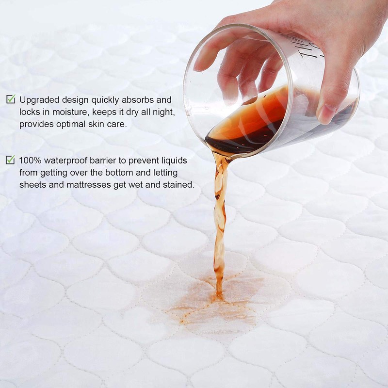 Reusable Waterproof Bed Incontinence Pad - Washable Mattress Protector Sheet