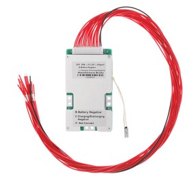 Bisida 16S BMS 51.2V 30A Lifepo4 Battery Management System PCB Protection Board with Balance and NTC,Ten Functional protections, Common Port, for Lifepo4 Battery Pack (16S 51.2V 30A)