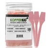 Kopperko 100 Pack 2.5 Inch Cosmetic Spatulas - Small Plastic