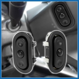 A ABSOPRO Pair Radio Control Steering Wheel Switches for Chrysler for Jeep for Dodge for Ram 04685729AB 04685728AB Driver and Passenger Side Item Replacement